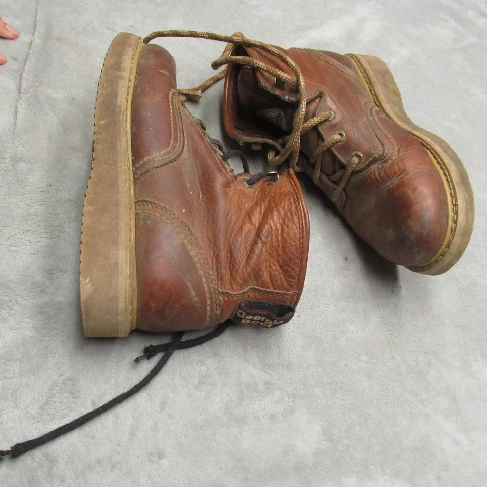 Georgia Mens 7.5M Work Boots Brown 6